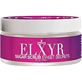 Sensuva ELXYR Sugar Scrub | Premium Exfoliating Body Scrub Removes Dead, Dry Skin for a Soft & Hydrated Feel | Nourishing Body Care | Sweet Secrets Pomegranate, Fig, Coconut, & Plumeria 8oz.