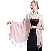 RonFoxi Sparkly Metallic Shawls and Wraps,Women's Glitter Pashmina Shawl Scarf forformal Evening Party Dresses