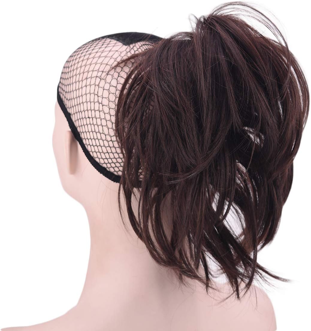 Ponytail Hair Extensions Messy Short Ponytail Synthetic Hair Clip in Ponytail (233)