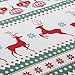 Vaulia Lightweight Microfiber Duvet Cover Set, Printed Reindeer Pattern for Christmas New Year Holidays, Red/Green - King 3-Piece Set