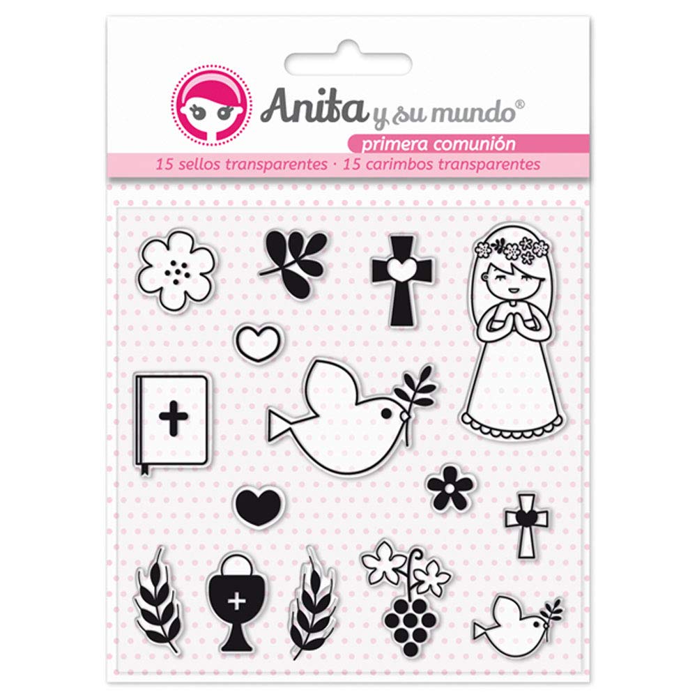 Anita and Your World First Communion Girl Silicone Stamps, 16.5 x 12 cm