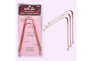 SOULGENIE HealthAndYoga™ qSwipe Lite Copper Tongue Cleaners (Pack of 3) – Prevents Bad breath, Improves taste- Flexible, Curved ends provide good grip – Complete Oral Care/Hygiene for Travel/Office/Home