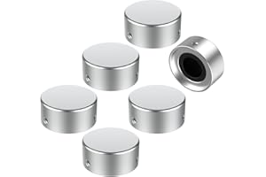 SOLUTEK Metal Footswitch Topper with 3 Screws and Rubber Insert Fit Firmly on Common Pedal Switches(3/8"10mm) Increase Accura