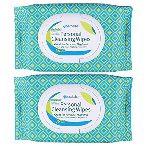Epielle Personal Cleansing Wipes-36ct (2 Pack)
