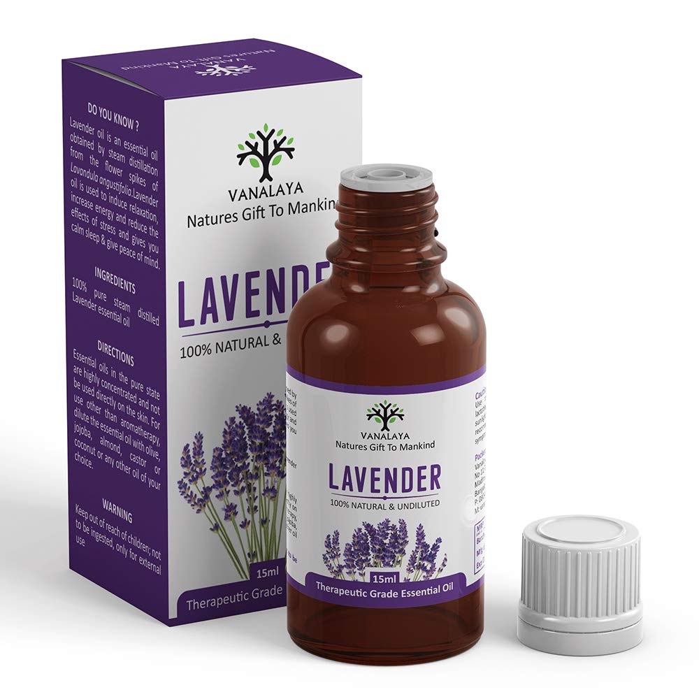 Vanalaya lavender Essential oil 100 Pure and Natural Therapeutic grade Steam distilled oil for