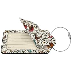 Docsckus 4 PCS PU Leahter Luggage Tag with