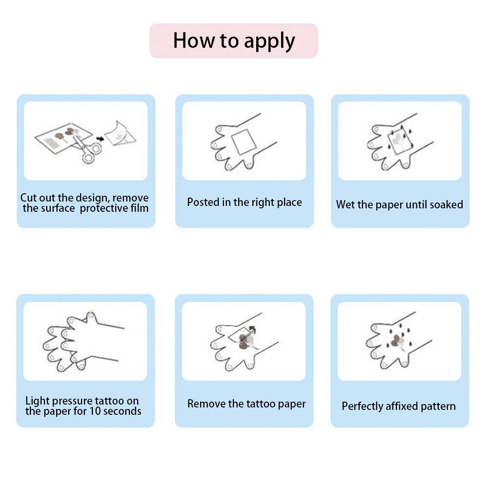 HOTFIT Tattoo Kinder, 20 Sheet Einhorn Kinder Tattoo Set kindertattoos Temporäre Tattoos für Kindergeburtstag Einhorn Party + Nagelsticker + Ballon (Einhorn # 1)