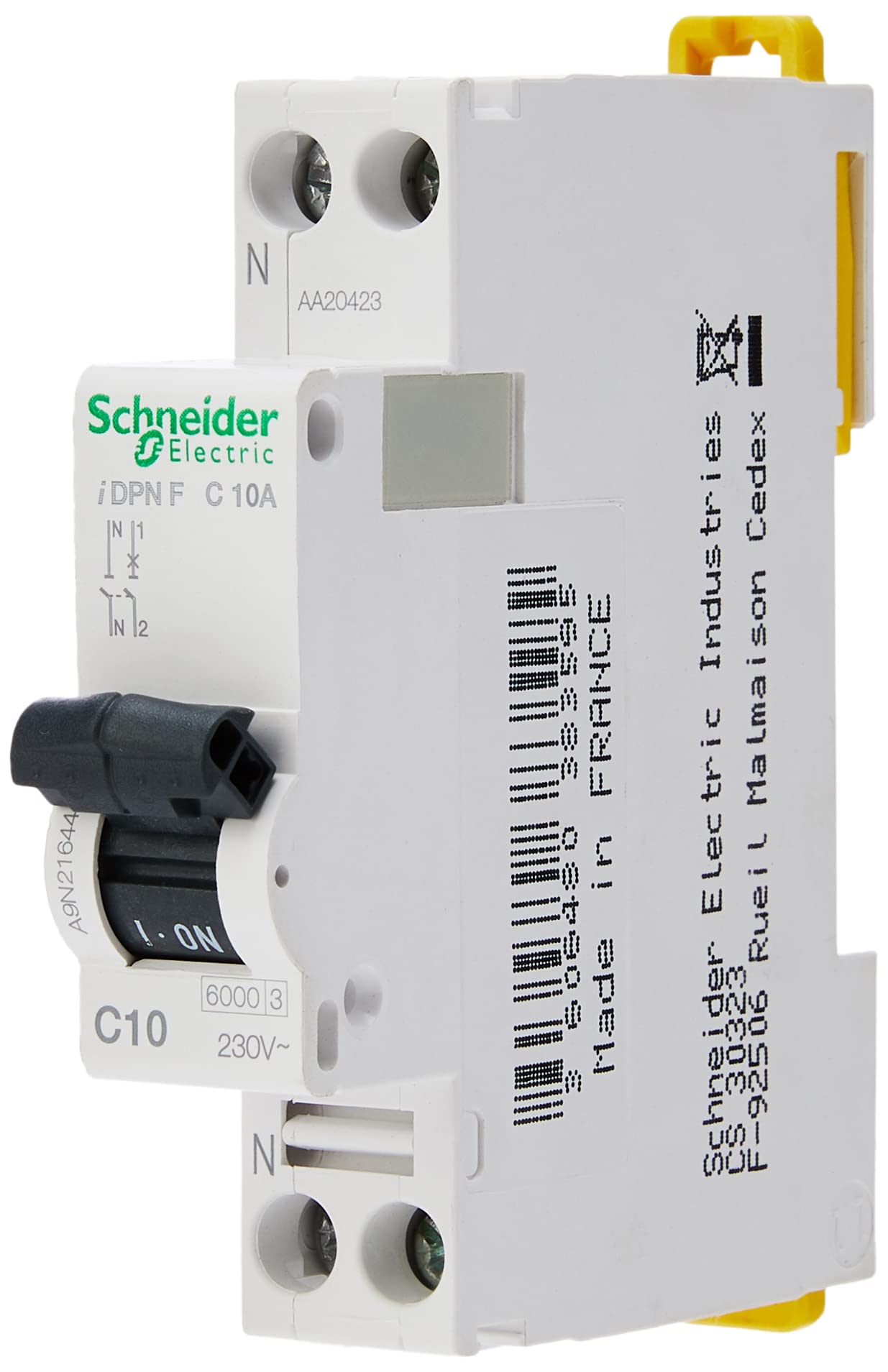 Schneider Electric a9 N21644 IDPN F 1P + N 10 A C Curve
