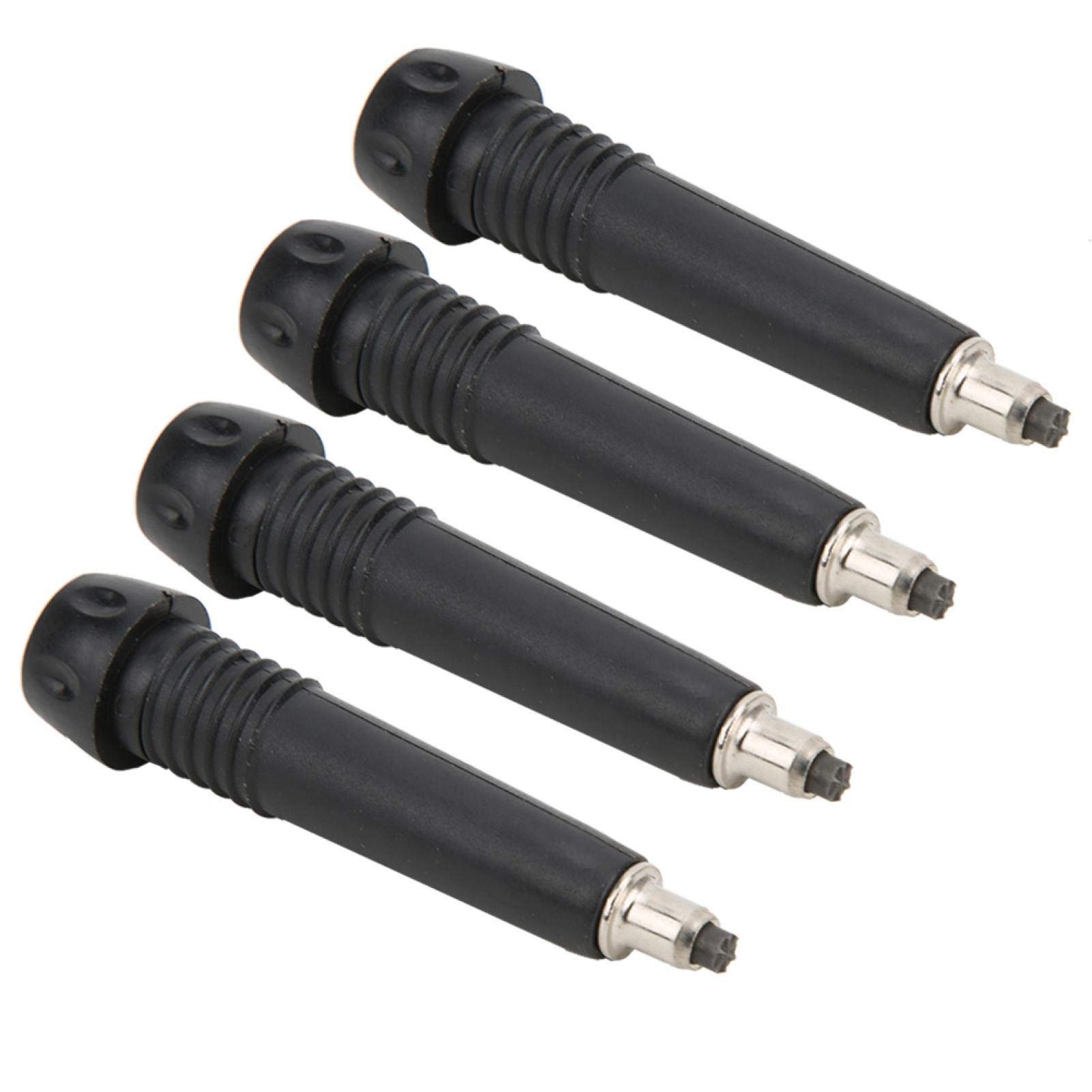 Bnineteenteam 4 pieces Alpenstock Tip, Portable Alpenstock Trekking Rod Tip for Hiking Walking Trekingtrekking pole carbide tips punta baston senderismo