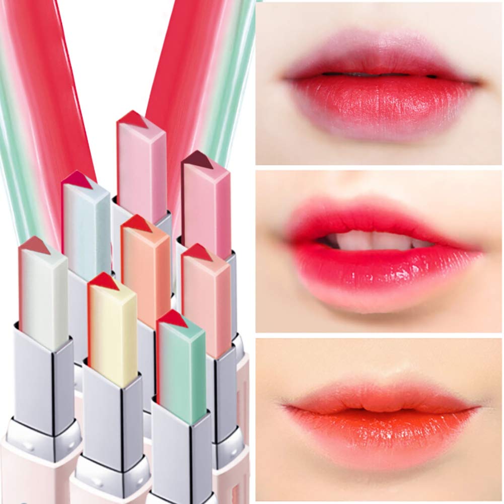 Double Color Lipstick Waterproof Long-Lasting Lip Gloss Moisturzing Nourishing Lipsticks Balm Lip Cosmetics By Shouhengda (4 Colors Set（5678）)