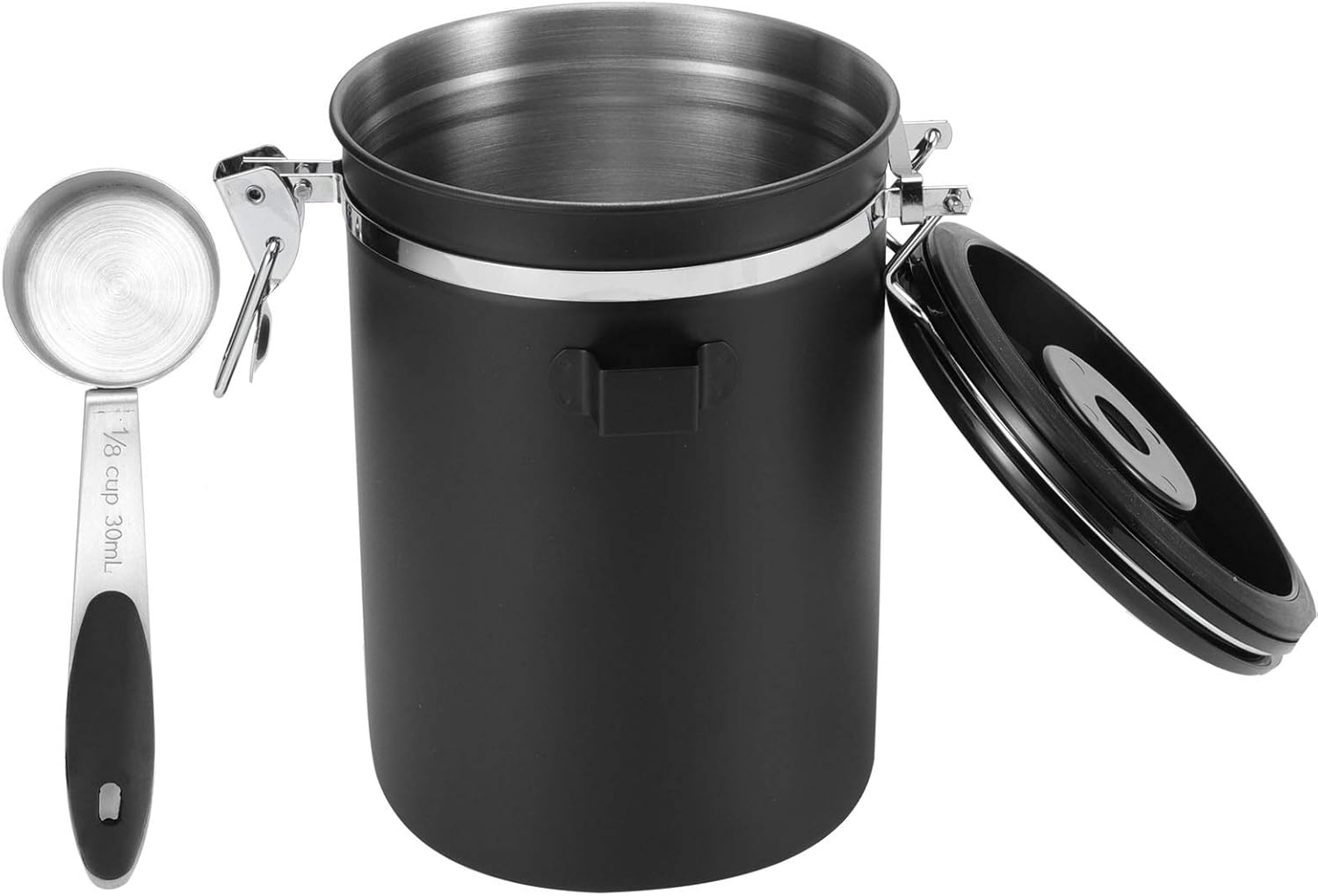 Airtight Coffee Container, Stainless Steel Anti‑Corrosion Sealing Can, 1.8L Rust