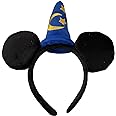 CLGIFT Wizard Sorcerer Mickey Ears, Iridescent and Classic Minnie Ears - Pick Your Color: Silver, Gold, Blue, Rainbow Sparkle, or Red Sequin (Boy Sorcerer)