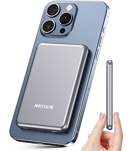 Amazon.com: MEIYULIN 10,000mAh Magnetic Wireless Power Bank for
