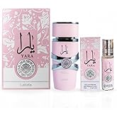 Lattafa Yara 2-piece Fragrance Bundle for Women (3.4 Oz Eau de Parfum Spray + 0.34 Oz Concentrated Perfume Oil)