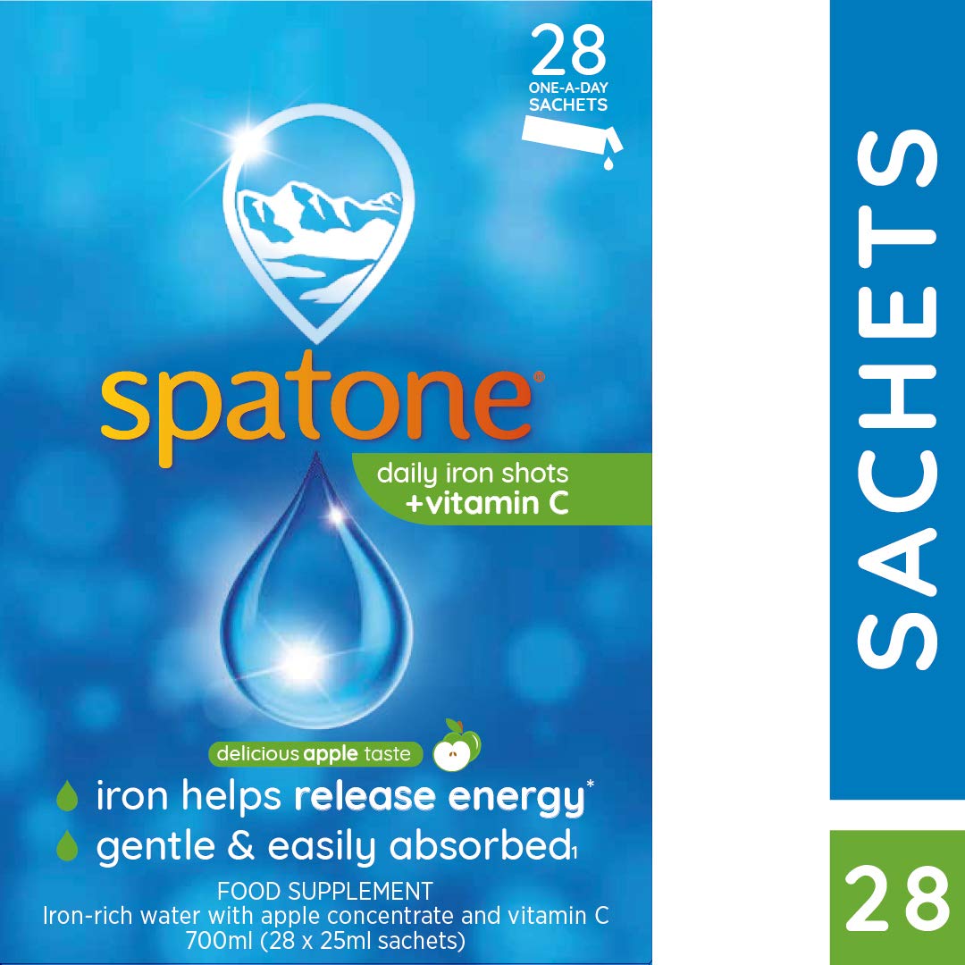 Spatone Iron Plus Apple taste with vitamin C 28 sachets Buy Online in