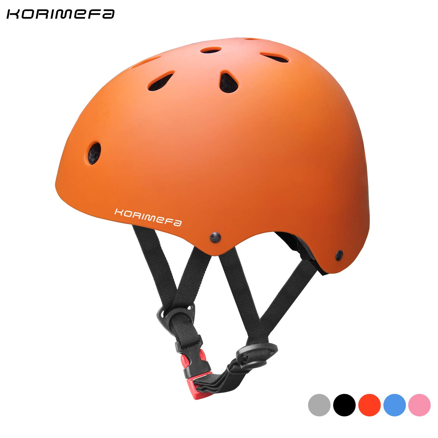 orange kids bike helmet