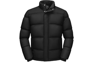 Cotrasen Men's Puffer Jacket Water Resistant Windproof Down Jackets Zip Up Warm Quilted Winter Coats for Men