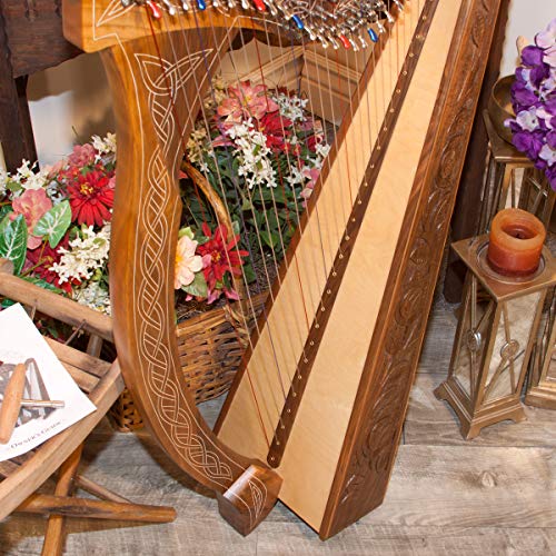 image for Roosebeck 29-String Minstrel Harp w/Chelby Levers - Walnut