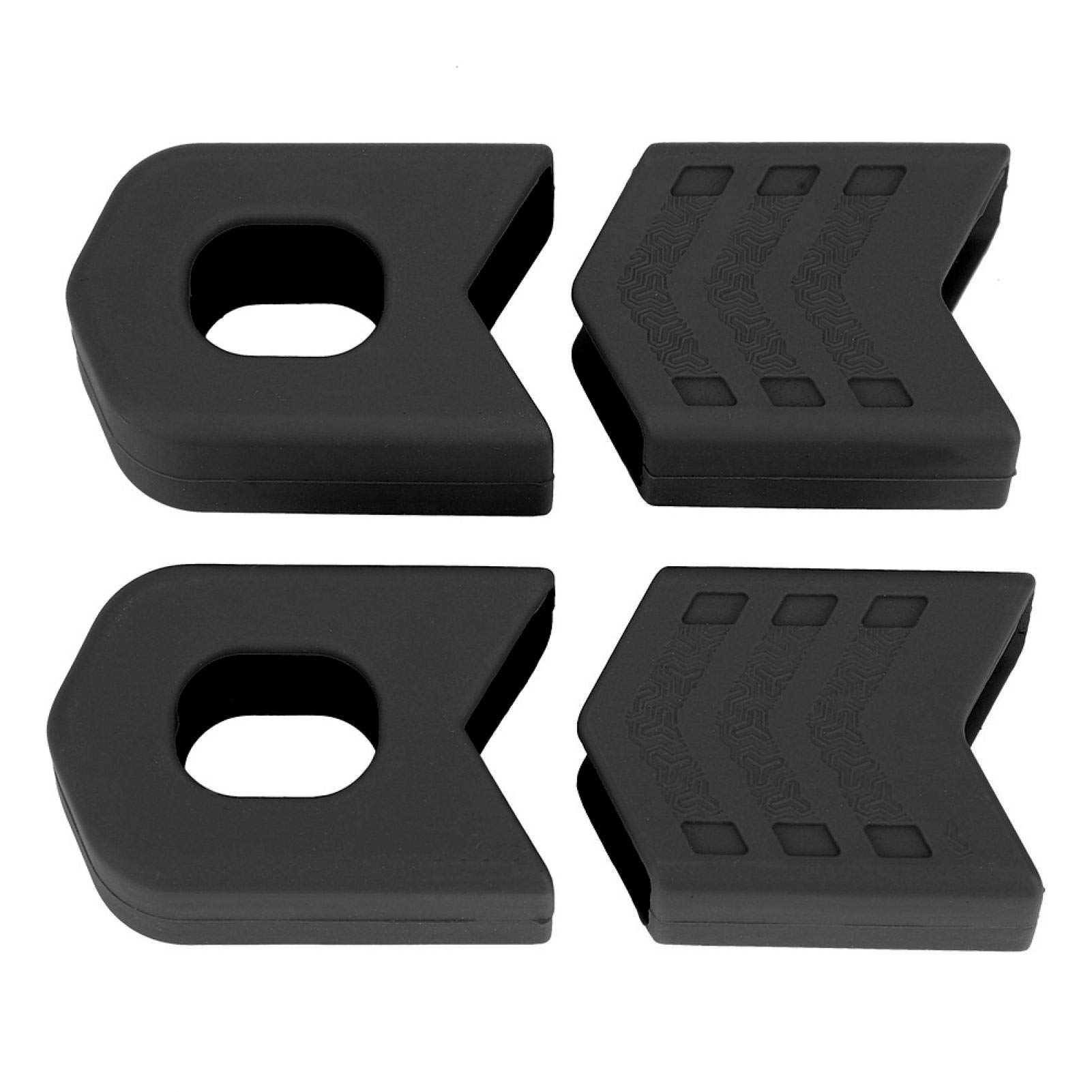 Bike Crank Protector 1 Piar Silicone Anti-Friction Crank Protection Sleeve for Mountain Road Bike(black)
