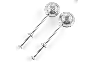 2 Stainless Steel Flour, Baker's Dusting Wand for Sugar, Flour and Spices, Stainless Steel Powdered Sugar Shaker Duster Sifte