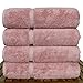 Chakir Turkish Linens Premium Cotton Absorbent Turkish Towels (Bath Towel - Set of 4, Pink)
