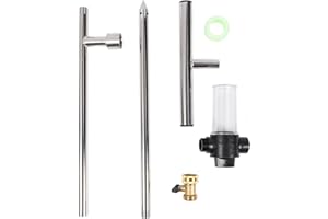 32 Inch Stainless Steel Deep Root Watering Tool with T Handle, Efficient Water Wand for Irrigation System, Root Feeder with F