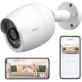 ARENTI 8MP PoE IP Camera Outdoor, 4K Bullet Surveillance Cameras for Home Security with Human/Vehicle Detection, Full Color Night Vision, Two Way Talk, App Control (White)