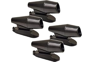 CITKOU 4Pcs Deer Whistles for Vehicles Wind Activated Black