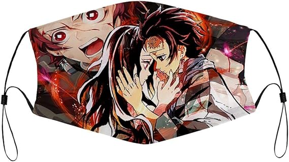 Amazon Co Jp 鬼滅の刃 洗濯可能 布 フェイス マスク 供用 キッズ お子様 マスク アニメ コスプレ 立体 保護 ファブリック フェイス カバー ダスト フィルター ポケット付き ランニングマスク 自転車 服 ファッション小物