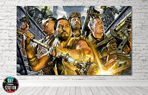 Call Of Duty Zombies Gaming Box Framed Canvas Print - Wall Art - Ready To Hang