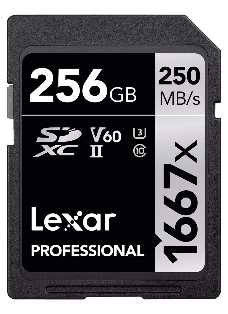 Original Lexar 1667x V60 250MB/s Flash Memory sd cards 64GB 128GB 256GB UHS-II U3 Card high speed SDXC For 3D 4K HD video 256GB商品画像