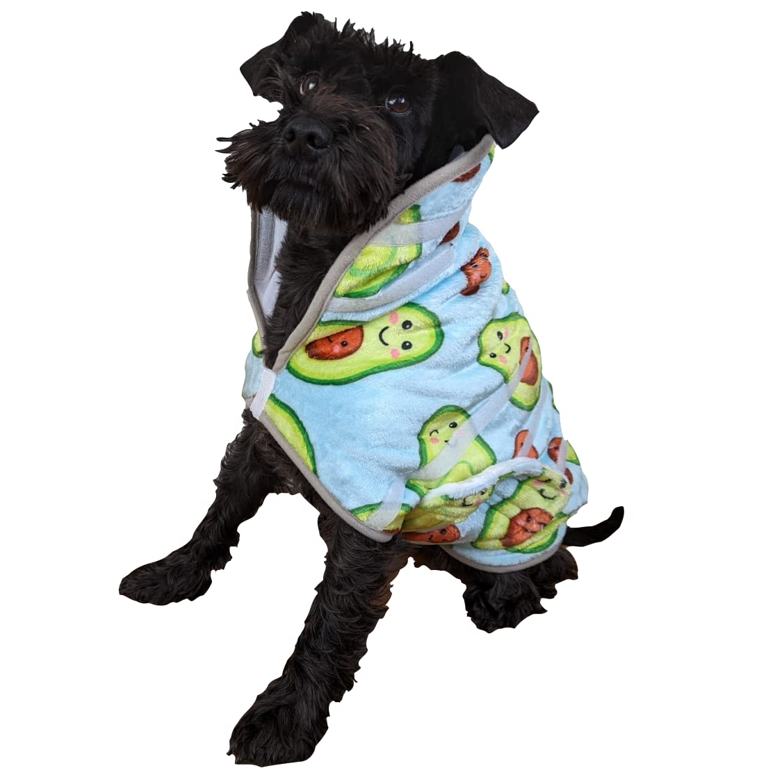 Bone Dry Drying Coat Avocado - Super Absorbent Dog Drying Towel Robe (XX Large)