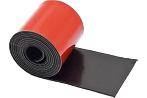 TEKDOE 1/16 Inch Thick Adhesive Solid Neoprene Rubber Strips, Sheets, Rolls for DIY Gaskets, Seals, Warehouse Flooring, Weather Stripping, Pads (3 Inch Wide, 5 Feet Long)