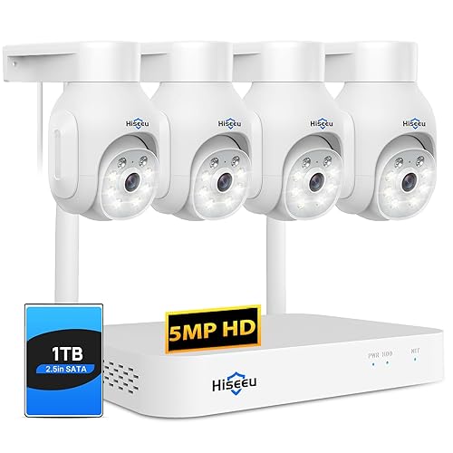 Wireless Security Camera System Hiseeu Camera Wifi Hiseeu 5MP