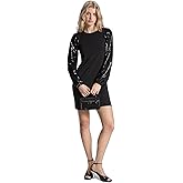 Michael Kors Women's Sequin Sleeve Mini Shift Dress