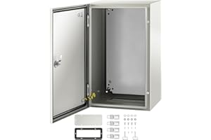 VEVOR NEMA Steel Enclosure, 20 x 12 x 10'' NEMA 4X Steel Electrical Box, IP66 Waterproof & Dustproof, Outdoor/Indoor Electric