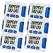 6 Pack Digital Kitchen Timer Magnetic Back and Retractable Stand Minute Second Count Up Countdown Kid Clock