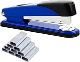 ASNOMY Heavy Duty Stapler with Box of 1000 24/6 Staples Blue 50 Sheet