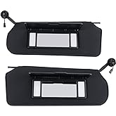 BUSIDN Automotive Sun Visor with Updated Bright LED Lights Sunvisors Replacement for Corvette C5 Chevrolet 1997-2004 Replaces 10442033 10442034 Left Driver and Right Passenger Side