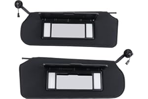 BUSIDN Automotive Sun Visor with Updated Bright LED Lights Sunvisors Replacement for Corvette C5 Chevrolet 1997-2004 Replaces 10442033 10442034 Left Driver and Right Passenger Side
