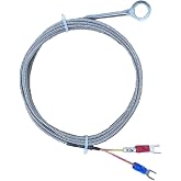 Universal Cylinder Head Temperature CHT Sensors K Type Thermocouple with 12mm Inner Diameter Washer &amp; 10 feet Cable for Car Cylinder Head Temperature Measurement