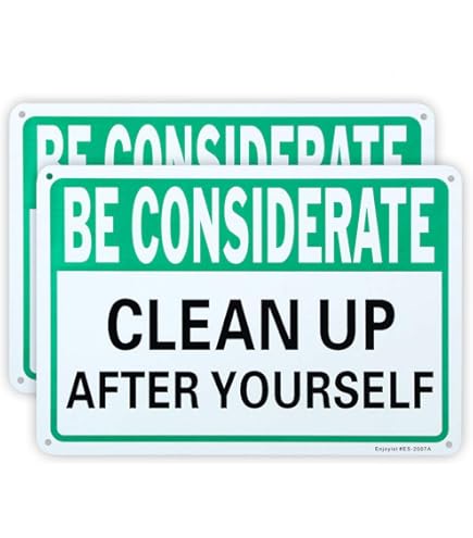 Please Before You Leave Clean Up Sign, SKU: S-2371 - View #5