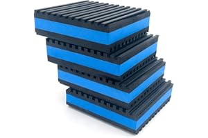 Air Jade 4 Pack Rubber Anti-Vibration Pads, 2 x 2 x 7/8 inches Heavy Duty EVA Vibration Isolation Pads Mats for HVAC, Washers, Compressors, Treadmills, Air Conditioner