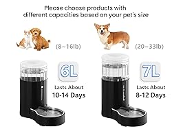 CZPET Automatic 7L Dog and Cat Water Dispenser with