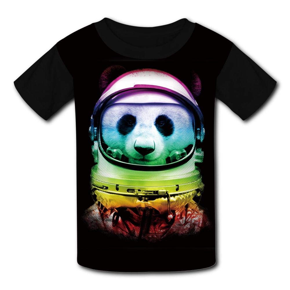 Aacchat Cool Short Sleeved T-shirt Space Panda Outdoor Activities T For And Girls