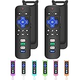 Remote for Roku TV, 2-Pack Replacement for Roku TV Remote with 2 Cover Compatible for with TCL, Onn, Hisense, Philips, Sharp,