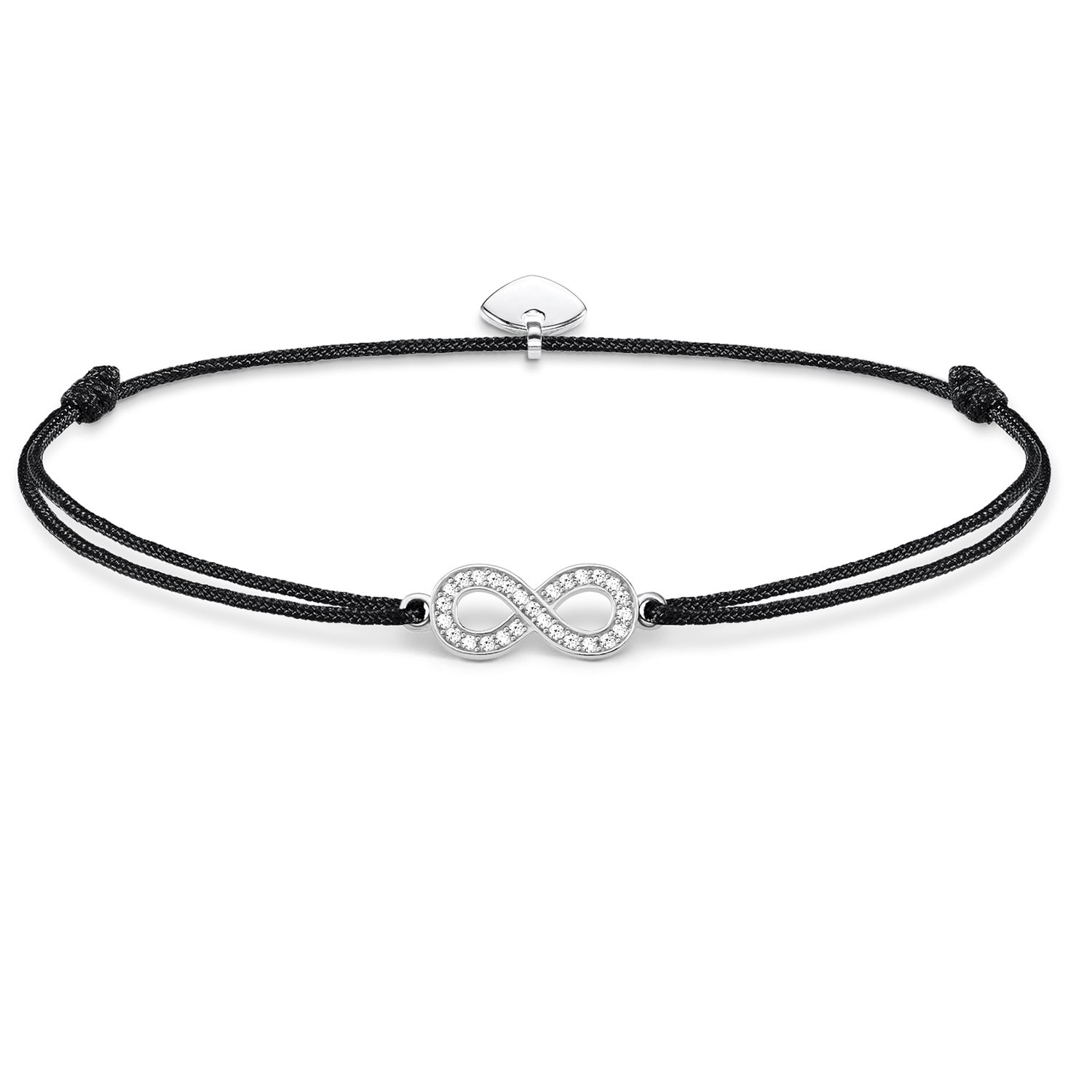 Thomas Sabo Women Bracelet Little Secret Infinity Black 925 Sterling Silver LS003-401-11-L20v