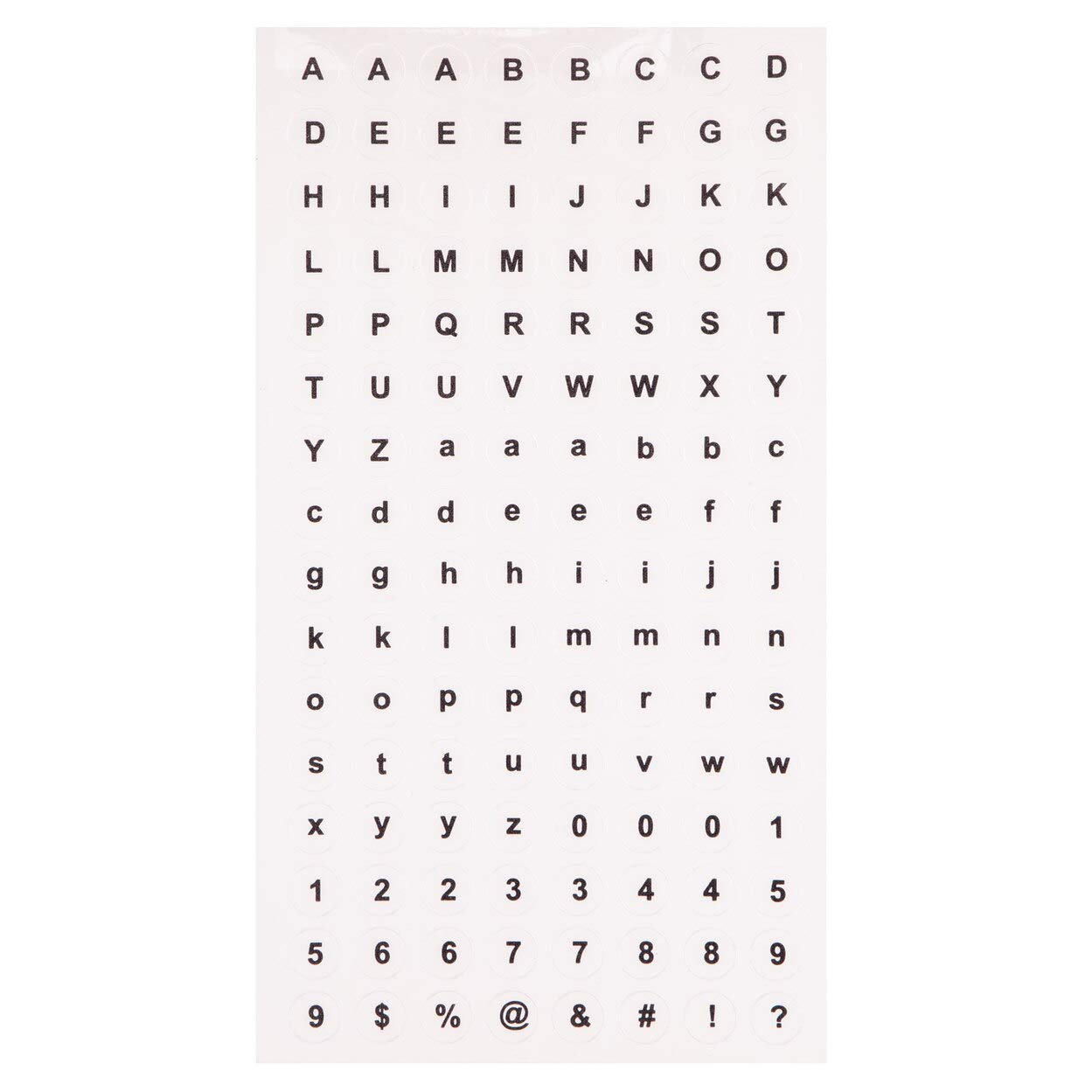 Transparent Letter & Number Stickers (Pack of 1000) Amazon.co.uk