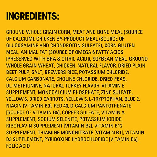 PEDIGREE High Protein Adult Dry Dog Food Chicken and Turkey Flavor Dog Kibble, 20.4 lb. Bag