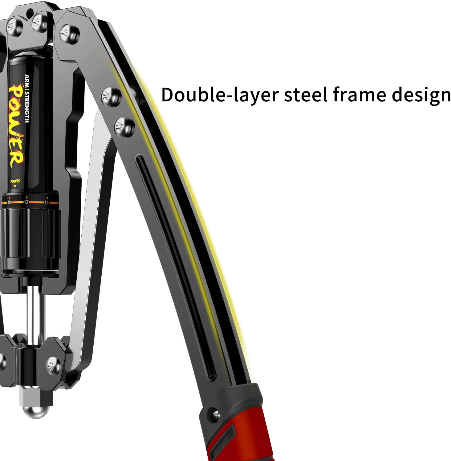 Jandecfit Power Twister Arm Exerciser,Home Chest Expander Adjustable Hydraulic Power Twister 22-440lbs,Arm Muscle Training Machine for Arm, Biceps, Abdomen, Shoulder and Chest Muscle Strength Training: Sports & Outdoors